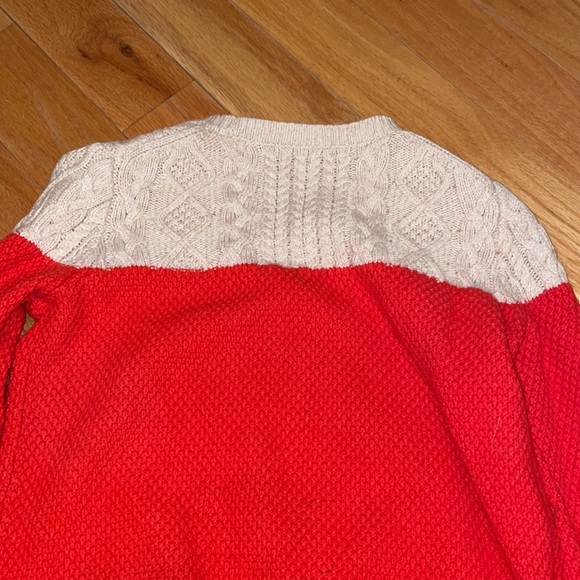 Madewell red and beige wool sweater size XS - Picture 5 of 5